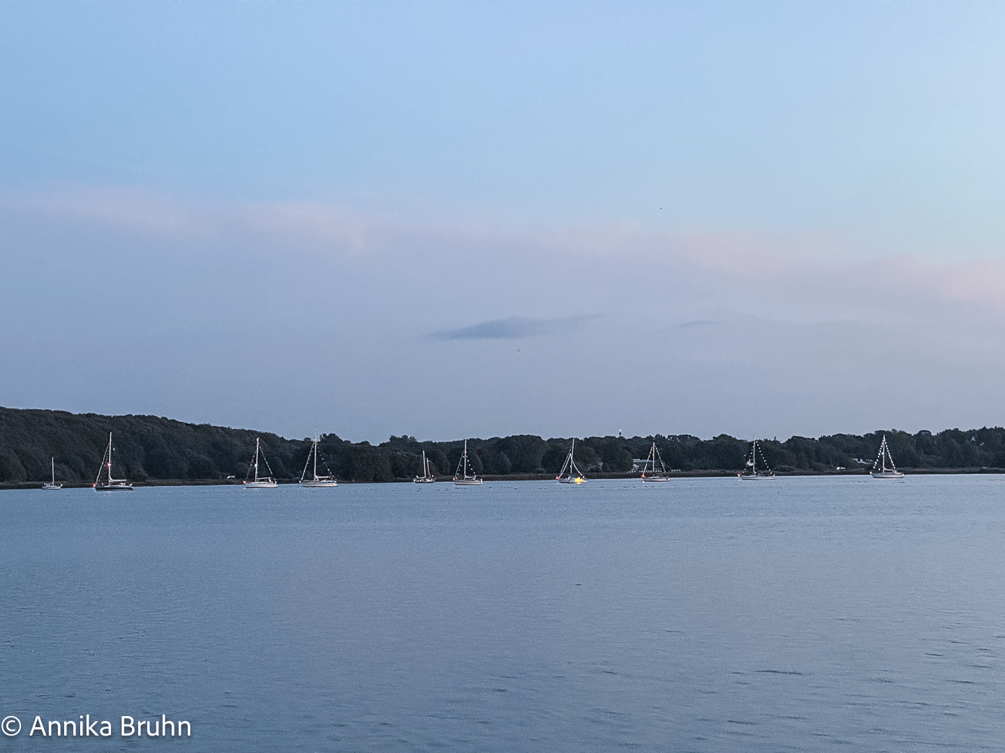 Lichterfest Schleswig auf der Innenschlei 1